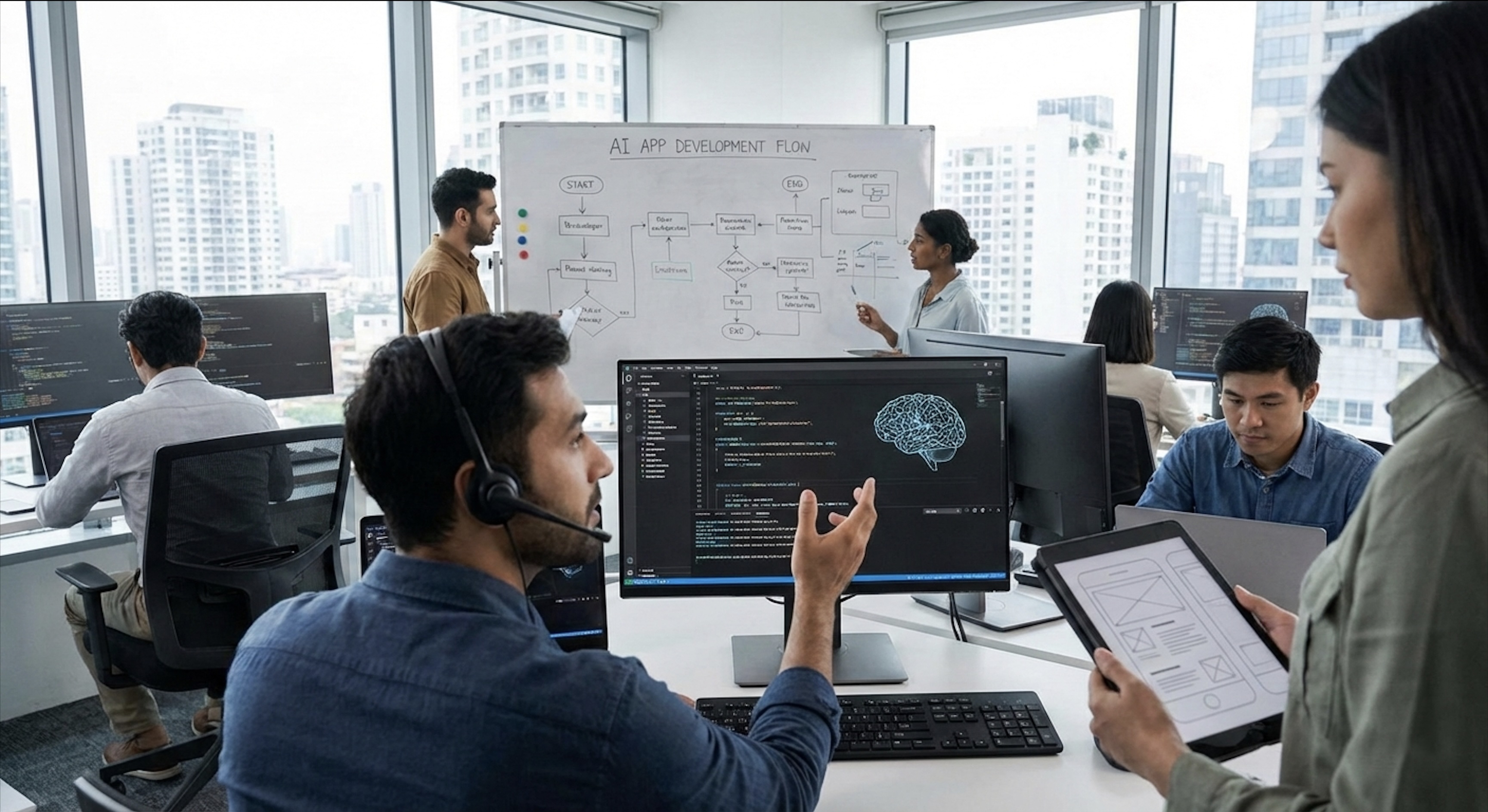 Aimlake AI app analytics and business performance view
